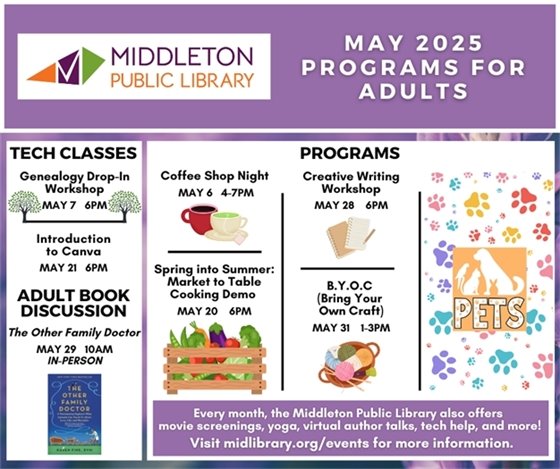 May Programs for Adults