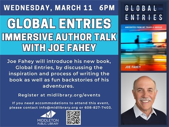 'Global Entries' Immersive Author Talk with Joe Fahey