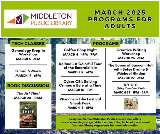 March Programs for Adults