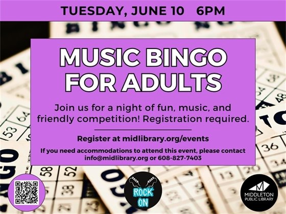 Music Bingo for Adults
