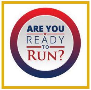 Running for office logo button link to more information