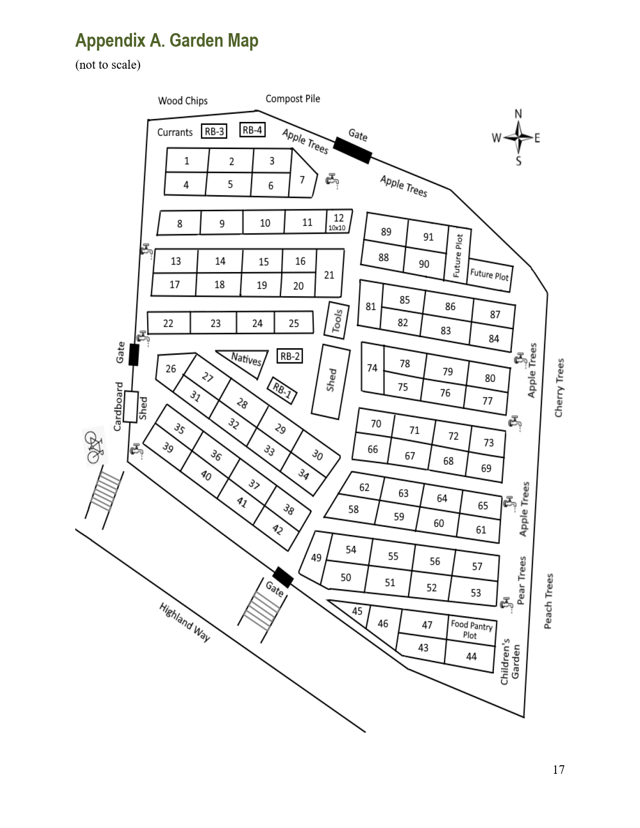 Click to view and enlarge the Garden Map